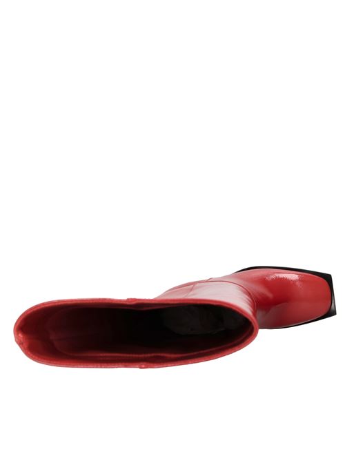 Patent leather boot MSGM | 3541MDS111 479 18ROSSO